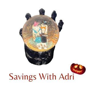 Halloween Skeleton Globe Lights Up